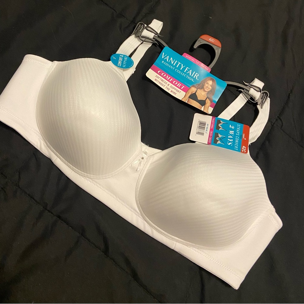 Vanity Fair White Comfort Bra